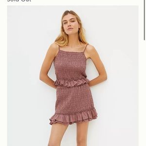 NWT Anthropologie Smocked Skirt Set
